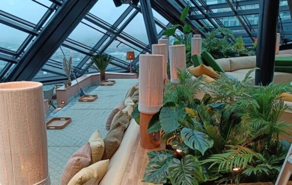 Spa med växter på hotell